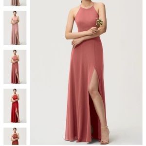 Jenny Yoo Long Bridesmaid Dress Kayla size 4